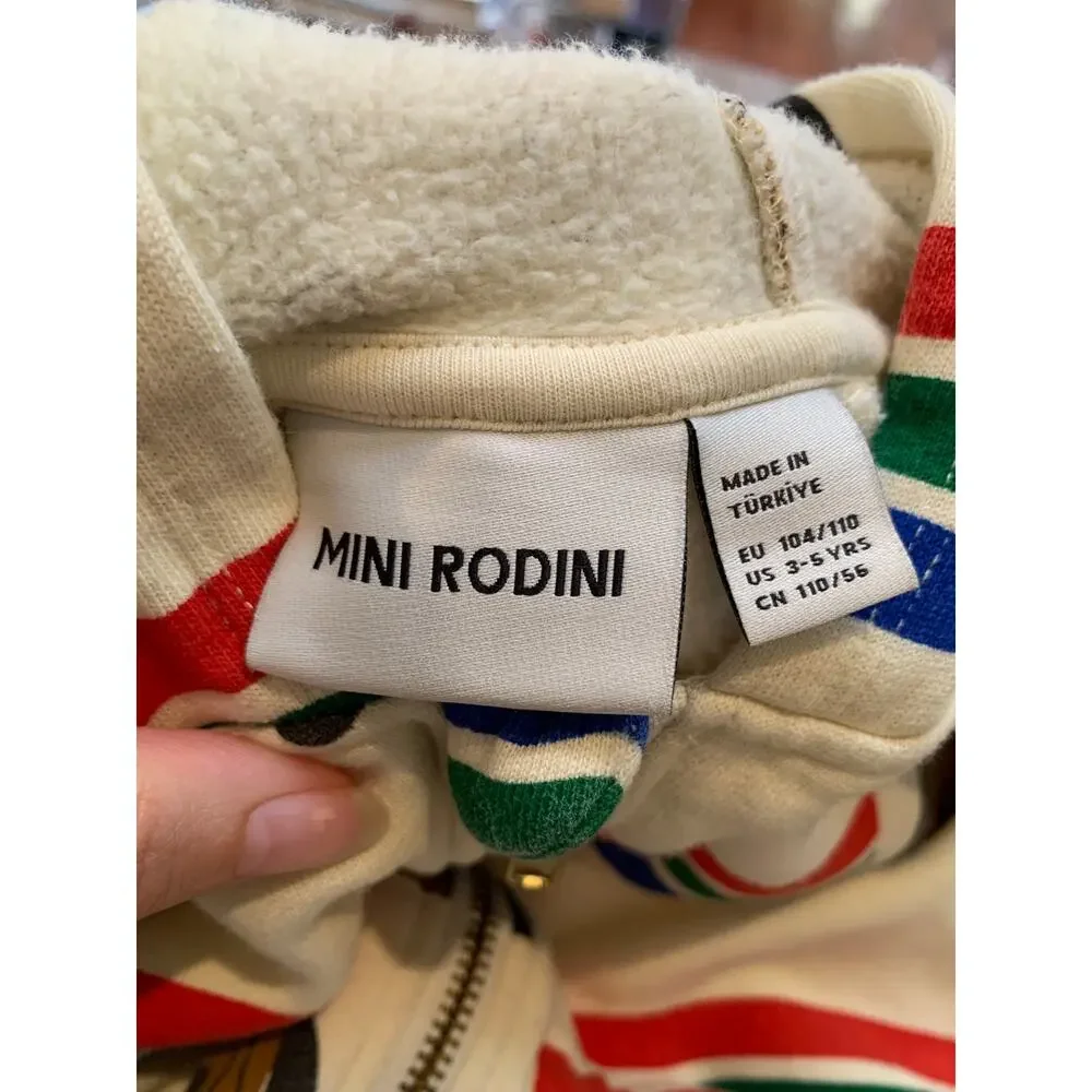 Mini Rodini Bloodhound Dog 100% Cotton AOP Sweatsuit | Multi | 3-5 years